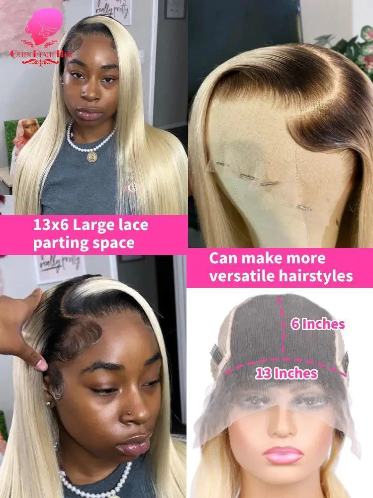 Luxe Ombre Blonde Lace Front Wig Brazilian Remy Hair