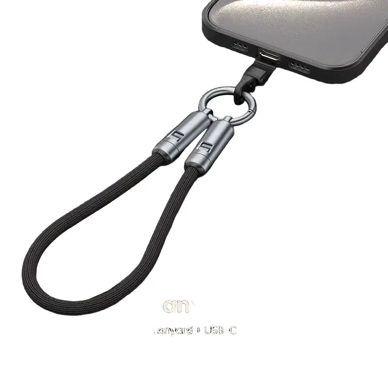 Braided Cable - Zinc Keychain — product view 1