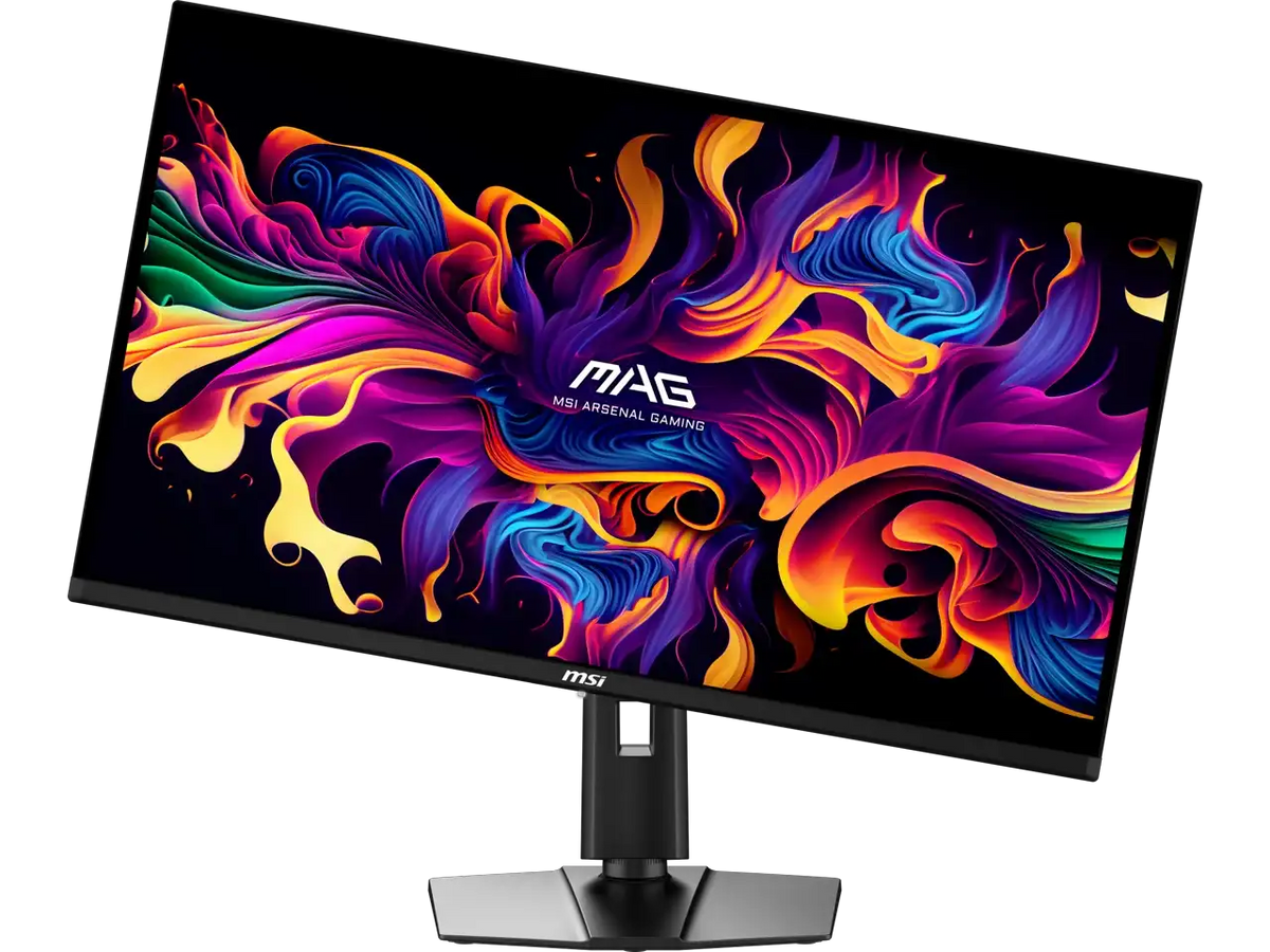 MSI 32" (31.5" viewable) UHD 4K 165Hz with AMD FreeSync Premium Pro 0.03ms HDR400 USB-C OLED Gaming Computer Monitor with Height Adjustable, Pivot, Swivel & Tilt stand MAG 321UP QD-OLED