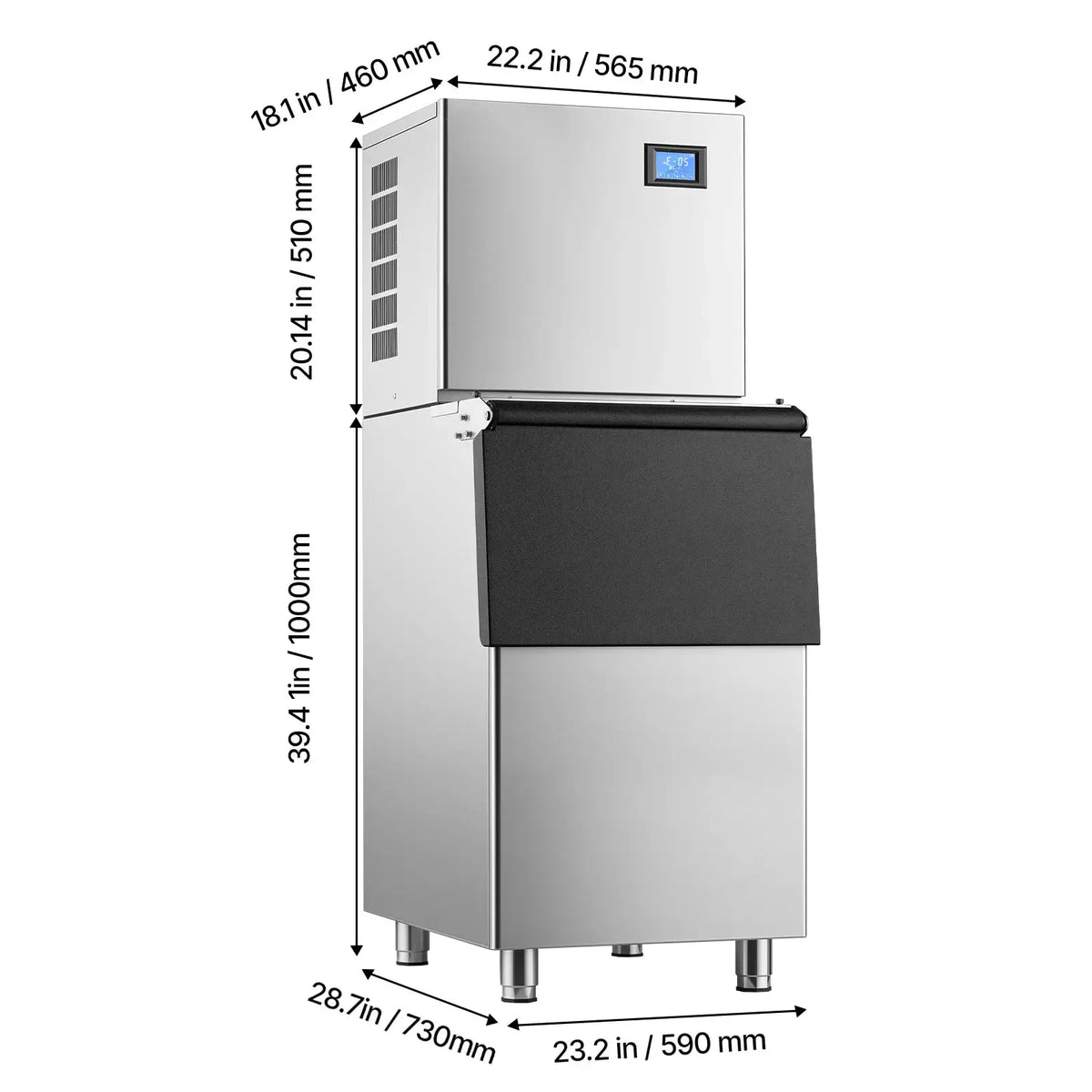 SucceBuy Commercial Ice Maker Machine Ice-Making for Cafe Ice — product view 7