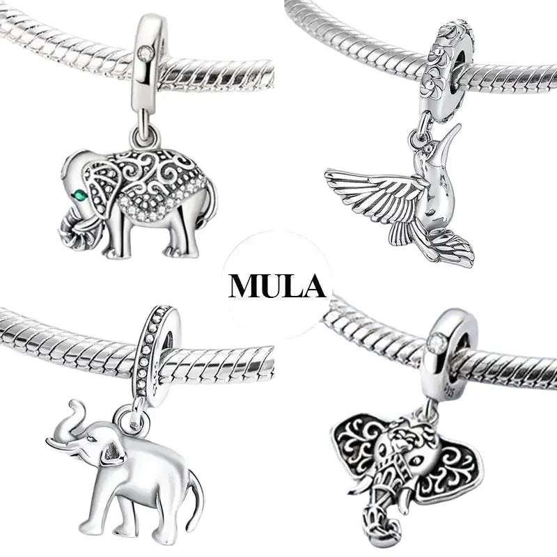 Mula Sterling Silver Sterling Silver Elephant Charm — product view 1