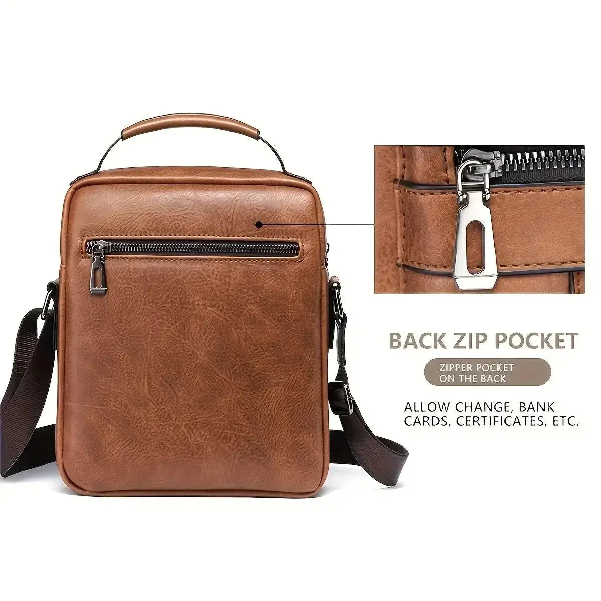 Brand Men Shoulder Bag For 9.7 Inch iPad PU Leather Flaps - OurLum.com