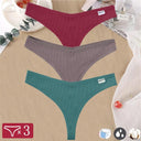 Seductive Cotton Thong Set Stylish G-String Panties for Women