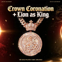 Iced Out Crown Round Medallion