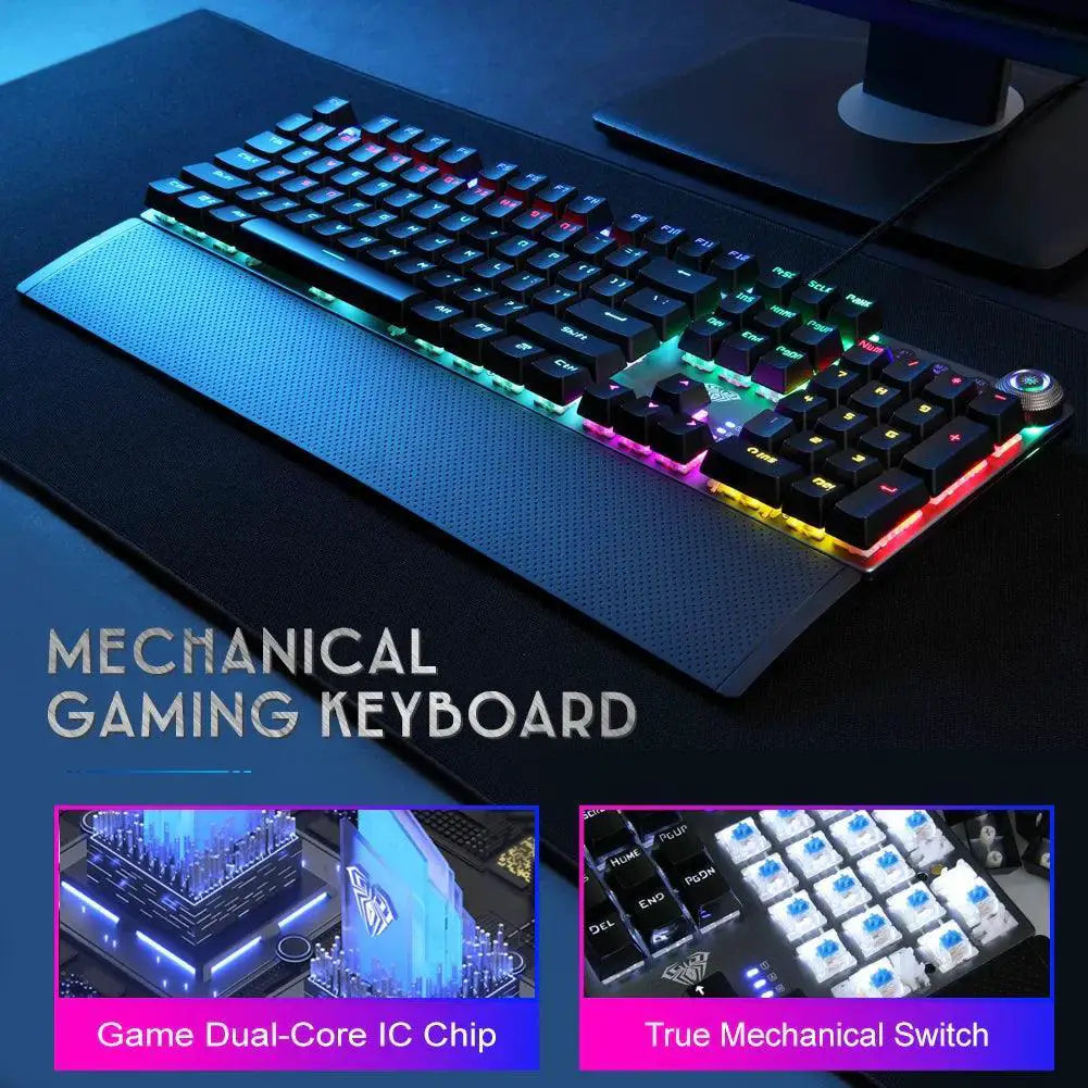 AULA F2088 Mechanical Gaming Keyboard With Anti Ghosting