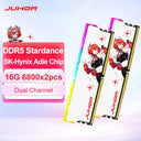 JUHOR Memoria Ram RGB DDR5 16GB 6800MHz 16GBx2 UDIMM