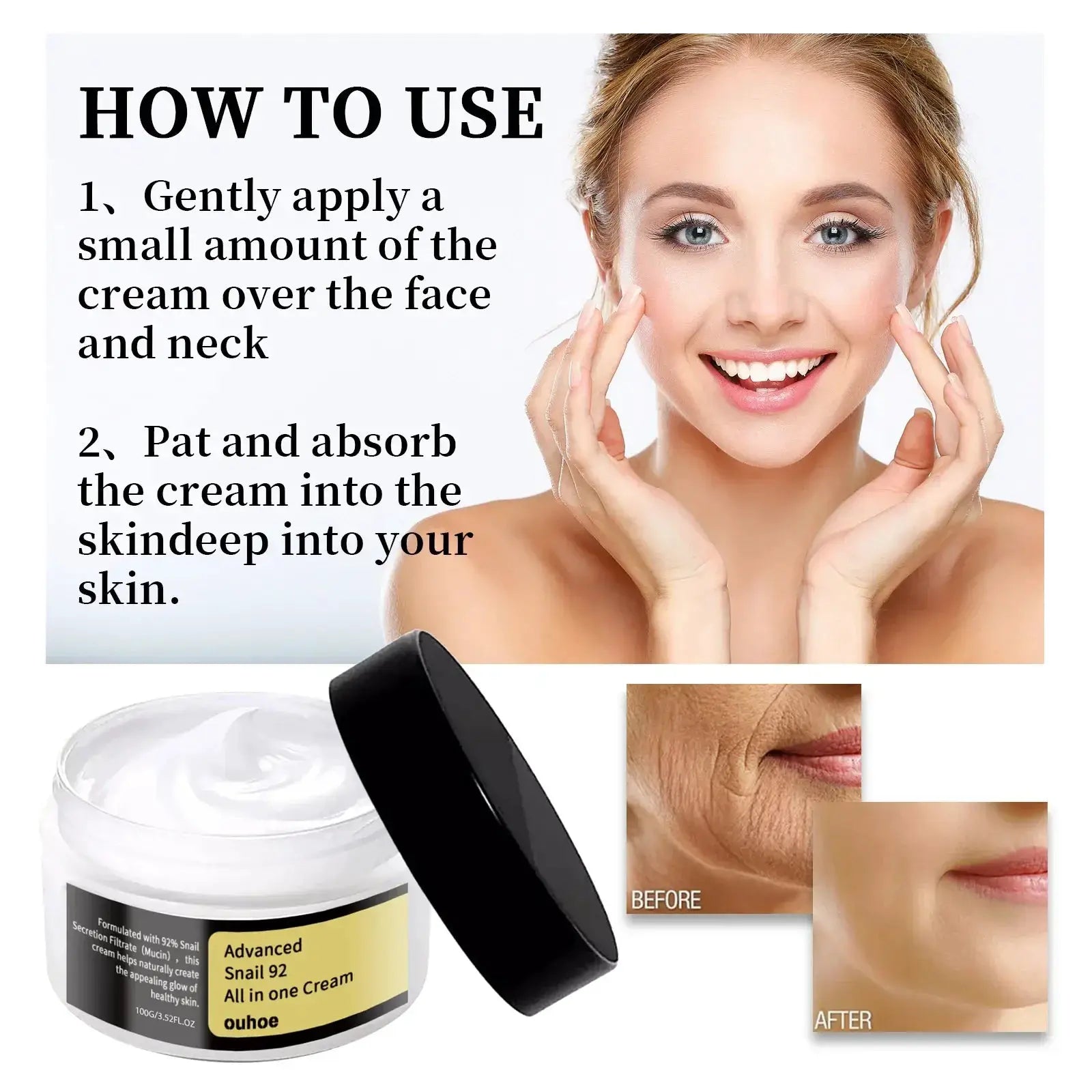 Snail Anti Aging Serum For Firming And Tightening 100ml Essence