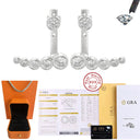 Moissanite Stud Earrings in Sterling Silver Cbtb