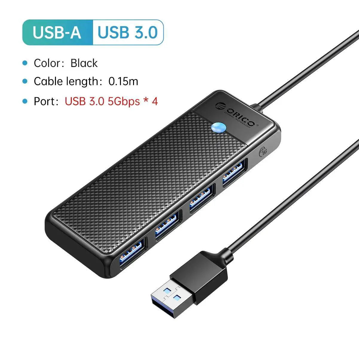 Fast USB-C Hub for Laptops, Ports — product view 20