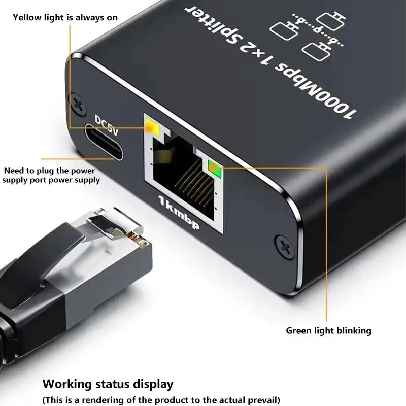 Splitter Dual Port Gigabit — product view 4