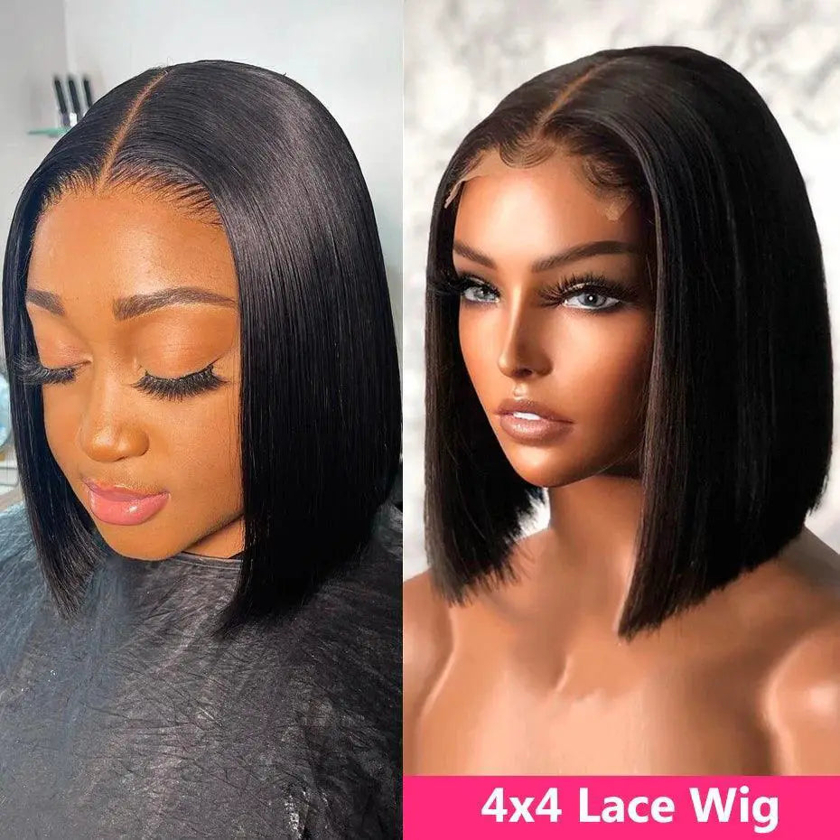 Gabrielle Short Bob Lace Front Wig 13x4 Frontal Brazilian