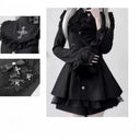 Elegant Gothic Lace Dress for Women Gala