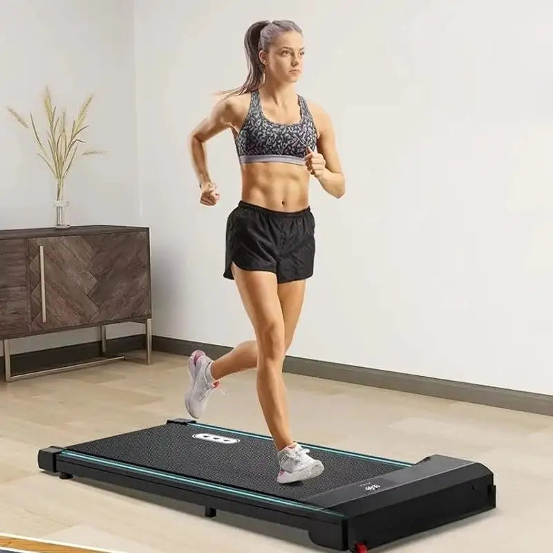 Flat treadmill household small mini folding silent electric indoor simple walker fitness equipment