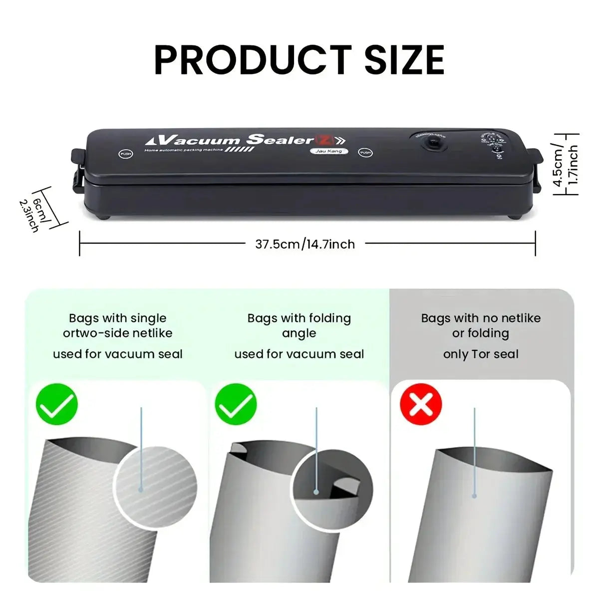Electric Vacuum Sealer Machine For Fresh Food Storage - OurLum.com