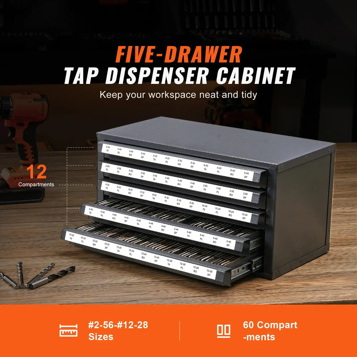 Steel Drill Bit Dispenser Cabinet — product view 2