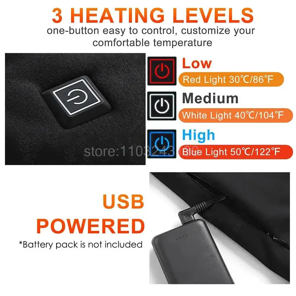 Winter Heated Jacket For Men And Women Motorcycle Gear
