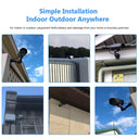 Solar Panel Dummy Camera Affordable Home Security LED Flashing