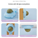 Catnip Rotatable Wall Ball Toy for Healthy Teeth Cleaning