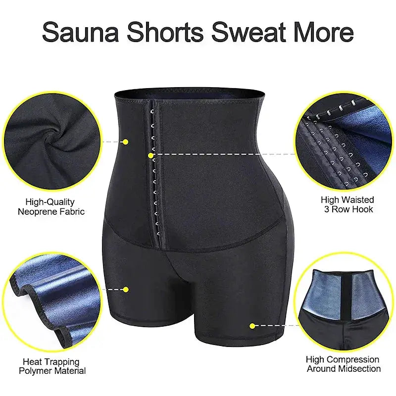 Missmoly Sauna Shorts For Weight Loss And Tummy Control