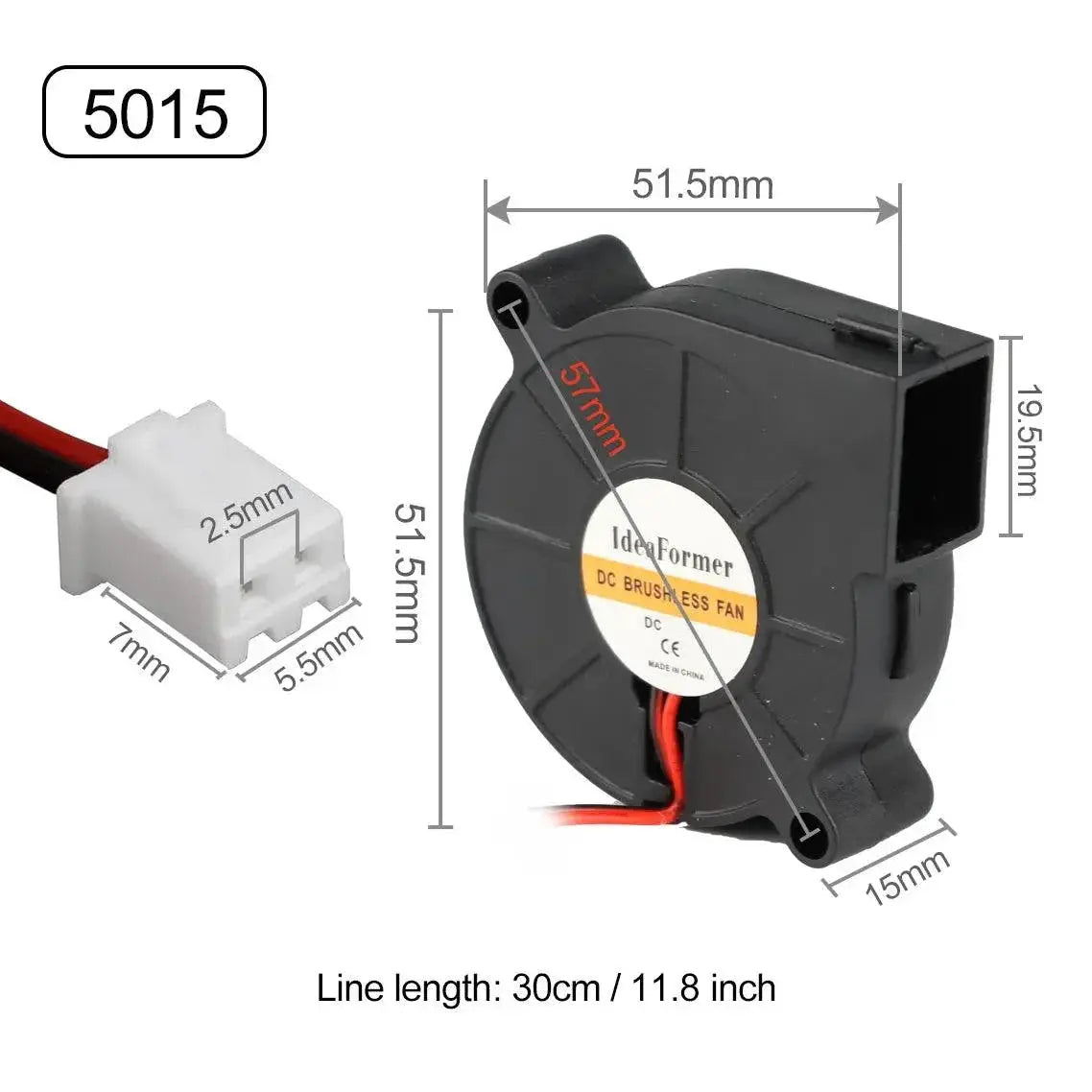 DC Cooling Fan Blower For 3D Printers High Performance Unit