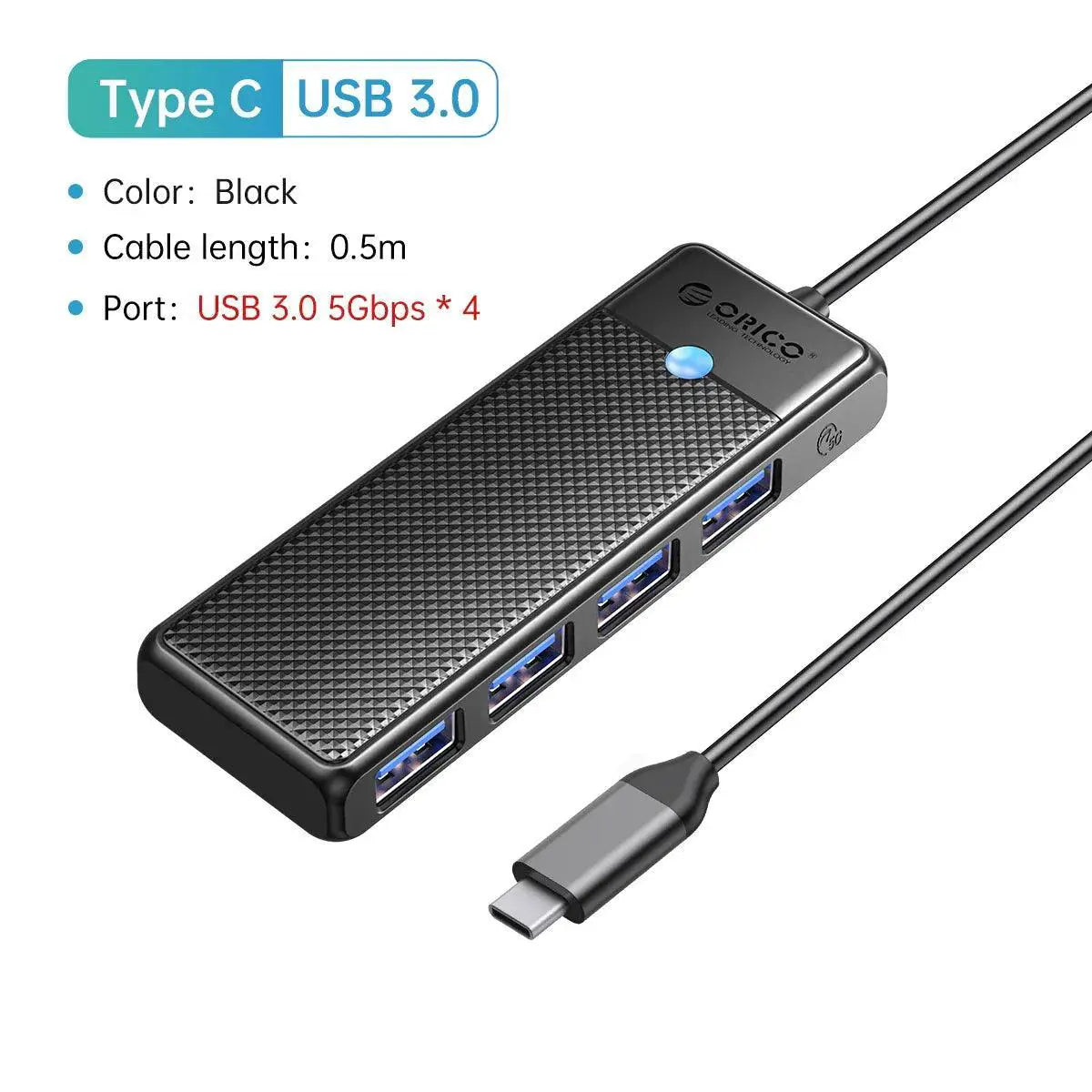 Fast USB-C Hub for Laptops, Ports — product view 14