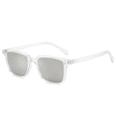 Tony Stark Rectangle Sunglasses for Men with Blue Lens