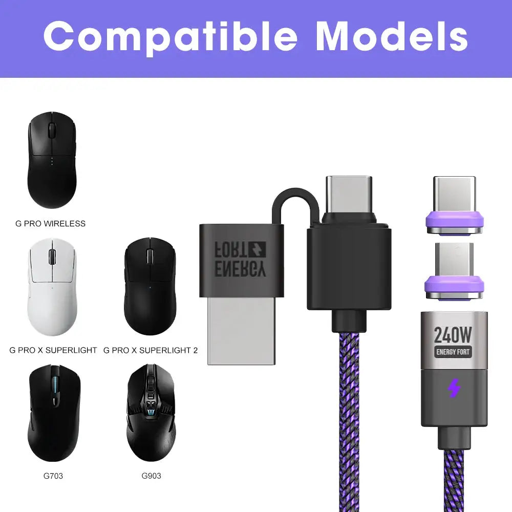 Magnetic USB Cable Logitech - Fast Power — product view 2