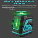 Kiprim 5 Line Green Laser Level 360 Auto