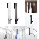 Stainless Steel Over Door Towel Rack Bathroom Storage Hooks