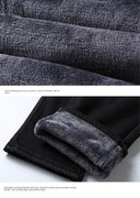 Winter Men Black Blue Straight Stretch Denim Pants Sale