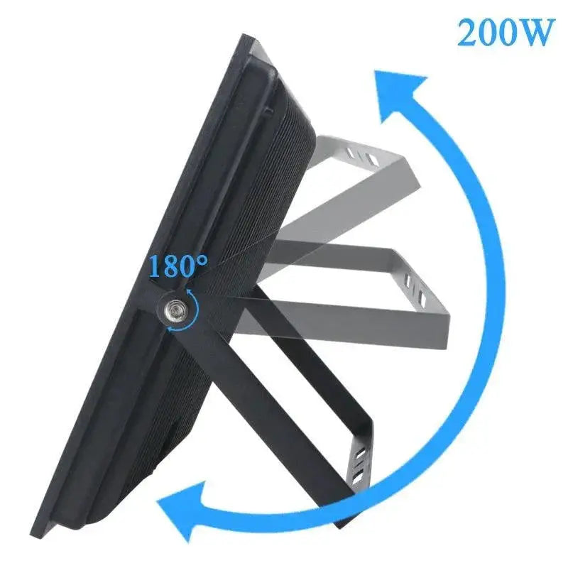 Outdoor LED Black Garden Floodlights Stylish Lighting