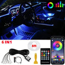 LED Car Ambient Lights Bluetooth RGB