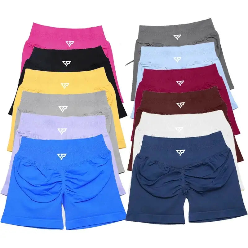 Keep That Pump Yoga Shorts Gym Shorts Recoil Scrunch Shorts Womem Seamless Silicone Printed High Quality Fitness Sport Shorts