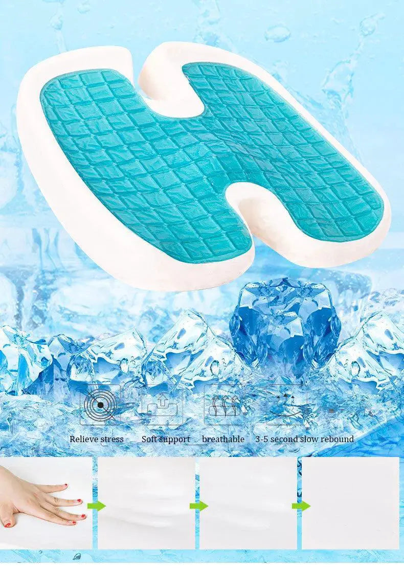 Gel Memory Foam Seat Cushion for Pain Relief and Comfort