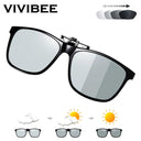 VIVIBEE 2024 Polarized Clip-On Pilot Sunglasses Unisex