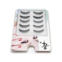 Crisscross 3D Faux Mink Eyelashes Set - 5 Pairs Glamorous