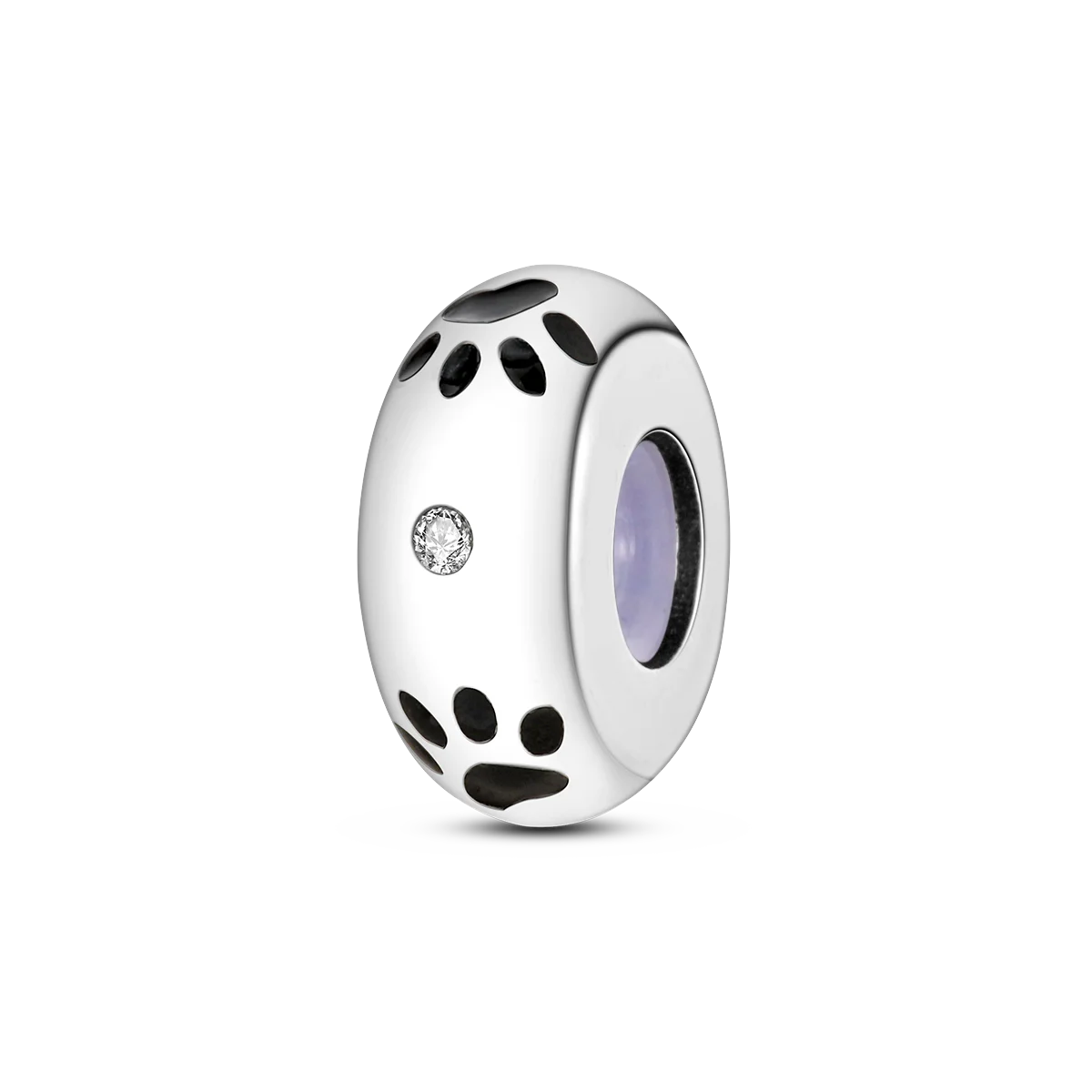 Silicone Spacer Beads Silver Plated