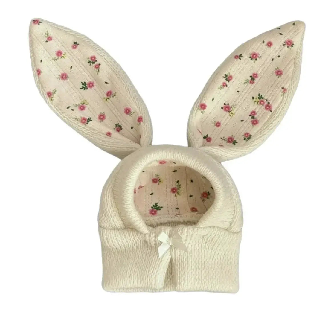 Cute Rabbit Ears Pet Knitted Hat For Autumn And Winter