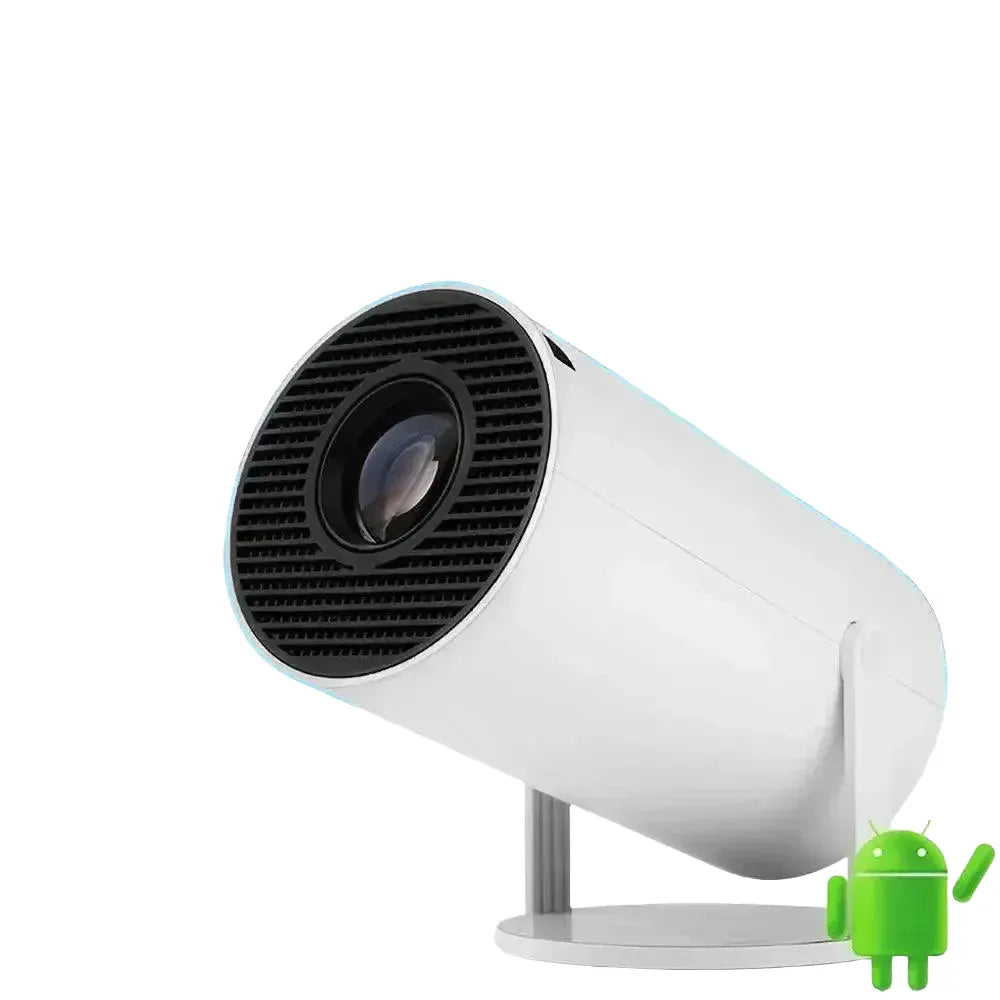 Compact Android Projector for Home Use — WHITE