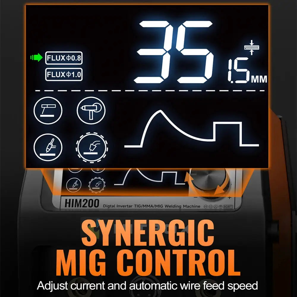 HITBOX HIM200 Spool-Gun Compatible MIG Welder — product view 3