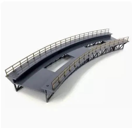 HO Scale Curved Bridge For Train Railway Scene 1 87
