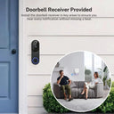 Never Miss A Visitor With 1080p Wireless Doorbell AI Motion Night Vision Audio