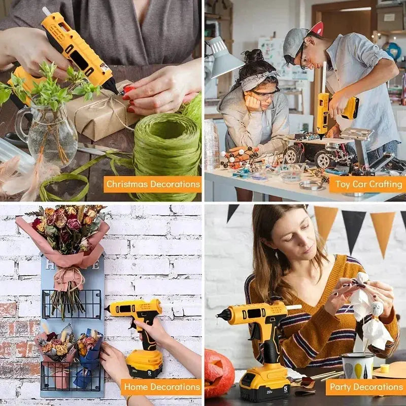 Cordless Electric Handheld Glue Gun For DeWalt Tools