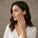 Classic Three Stone Moissanite Ring Style OBBHD