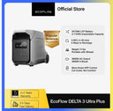 ECOFLOW DELTA 3 Ultra Plus Portable Power Station with 22.8" Power Hat, 3072Wh LiFePO4 Battery, 3600W Output