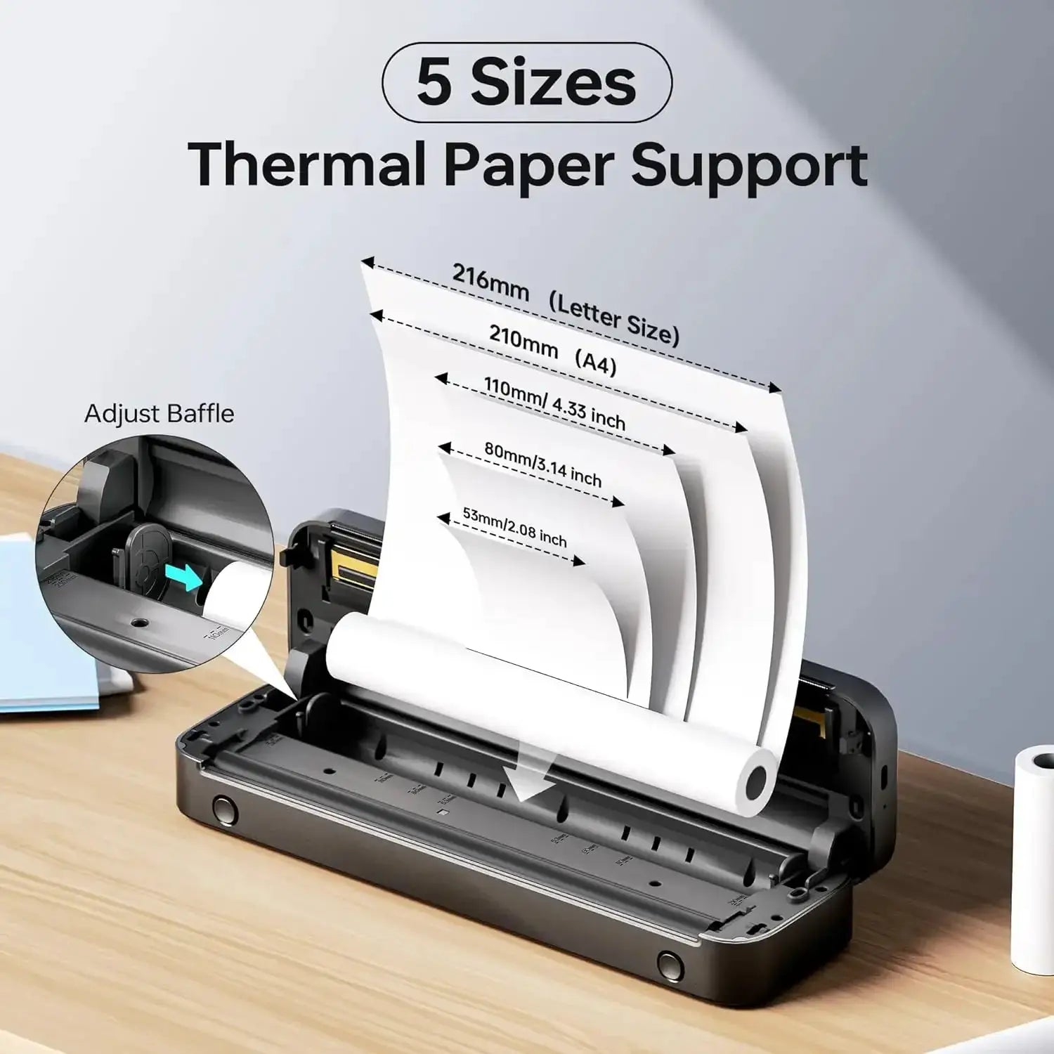 Phomemo Portable Wireless Printer M832 Thermal For Travel