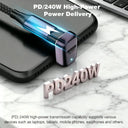 USB C Adapter - 40Gbps Angled Type C Extender