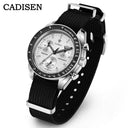 Cadisen Mens Quartz Watch Canvas Strap