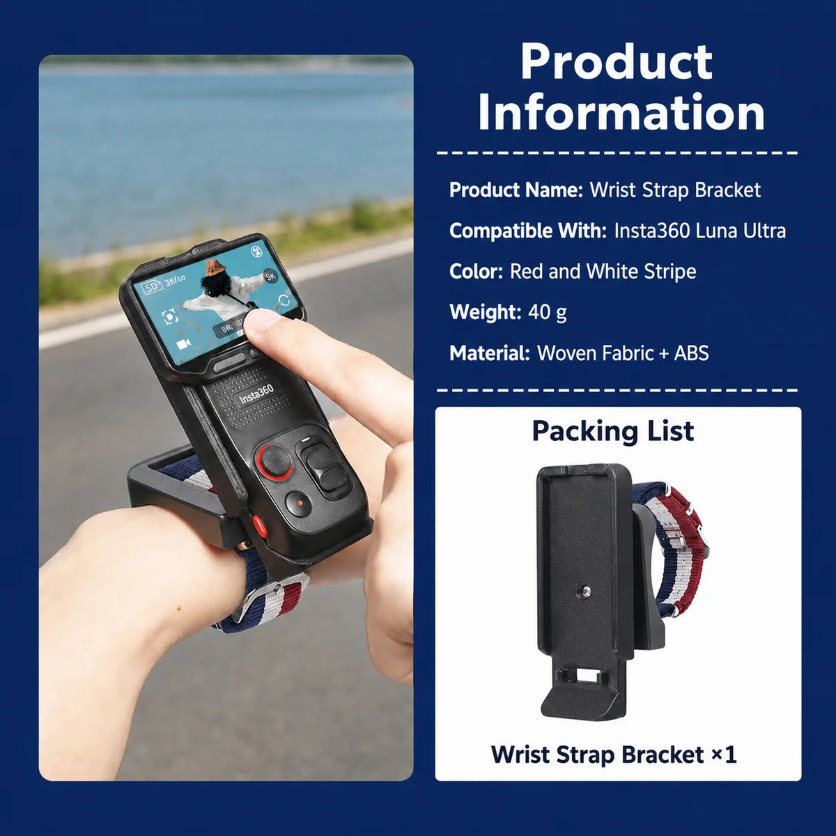 Insta360 Luna Camera Wrist Mount