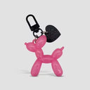 Cute Cartoon Balloon Dog Couple Keychains Key Ring Gift